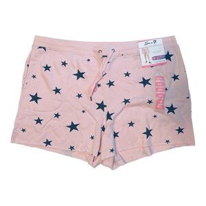 NWT Seven7 Pink Pull On Star Struck Shorts- Size XXL